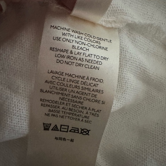 Free People Rubi White Short Sleeve Distressed Tee Size M NWT NEW WITH TAGS - Picture 9 of 11